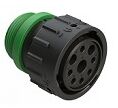 DIP Connector with black thermoplastic housing multiple terminal types operating temperature range minus 55 to plus 125 degrees Celsius