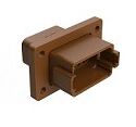 Thermoplastic housing DIP Connector offering multiple terminal types suitable for in temperature ranges from minus 55 to plus 125 degrees Celsius