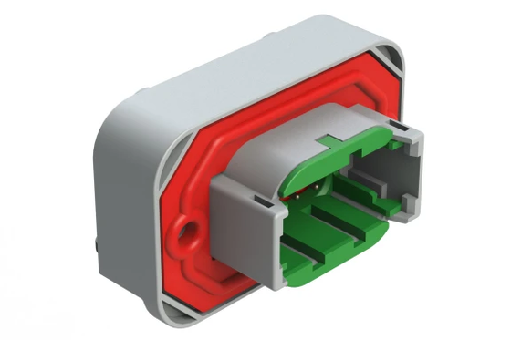 Erkek Pin Gerçek Orijinal Düzdörtgen Bağlantı ATM13-08PC-BM04 Otomobil Entegre Döngü Sinyal iletisi için Amphenol Elektronik Bileşeni